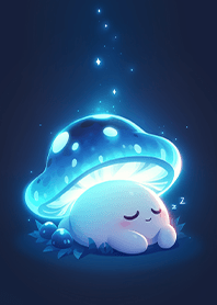 ⭐️月夜下沉睡的菇寶❤️