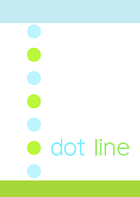 dot line*blue and green