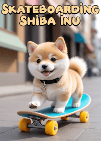 Energetic Shiba Inu Skateboarding VOL.1