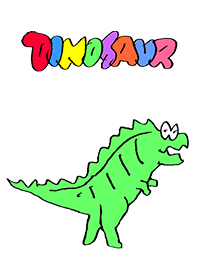 Small dinosaur toys 01 white.,