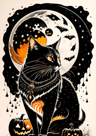 halloween cat 78C2Ce
