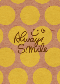 kraftpaper Yellow dot - smile3-