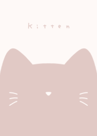 ねこ。ピンクベージュ.