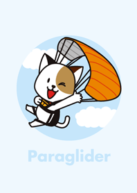 Cat and paragliding