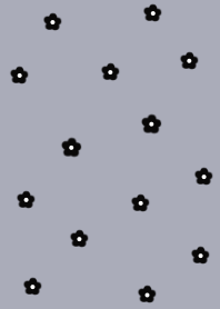 flower pattern(JP)blackblue