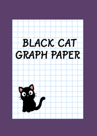 BLACK CAT GRAPH PAPER-DEEP PURPLEj
