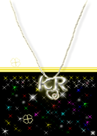 イニシャル K&R(BLACK&White)