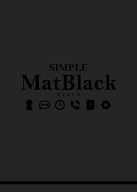 SIMPLE ICON MatBlack