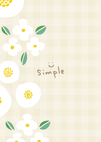 Gentle flower check7 from Japan