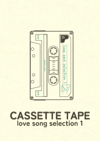 Cassettetape_love Deep aqua