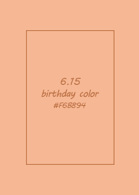 birthday color - June 15