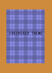 BLUE PURPLE CHECKERED THEMEj-BROWN-OR