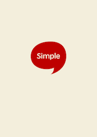 The Simple Speech bubble Beige No.2-03