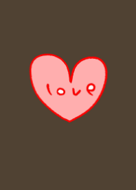 pink heart (brown)