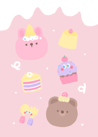 ของหวาน หมี และ กระต่าย(พาสเทล) v.2