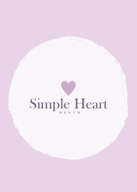 Simple Heart Dusky Purple -NATURAL-