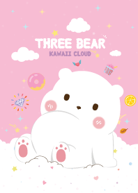 Three Bears Candy Cotton Pink