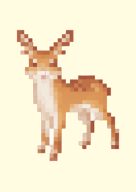 シカのドット絵のきせかえ Brown 05