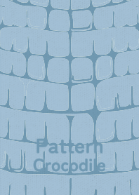 Pattern Crocodile Smoke blue