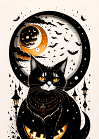 halloween cat 04306E