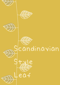 Scandinavian Style Leaf*Mustard Yellow