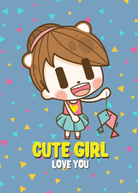 Cute Girl Love You