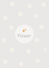 花 <閃光> 灰米色.