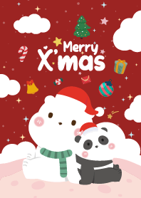 Merry Christmas Kawaii Red