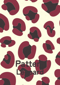 Pattern Leopard crimson