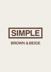 Simple dress up (brown & beige)