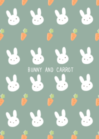 BUNNY AND CARROT/DUSTY GREEN