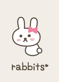 Rabbits.Beige.Ribbon
