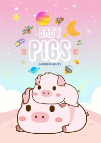 หมูน้อย โลกกาแล็กซี่ สีลาเวนเดอร์