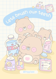 Lets brush our teeth