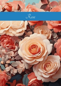 Rose Air on blue
