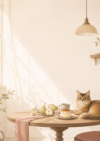 Somali Pear Custard Sunlit Dining Room