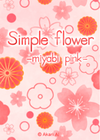 Simple flower -miyabi pink-
