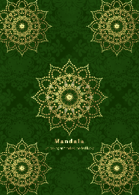 運気アップ！曼荼羅「Mandala」深緑