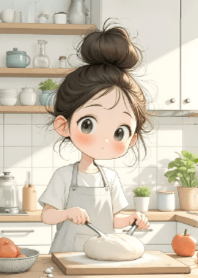 廚房裡的可愛女孩 V.2