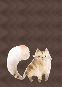 Spacey Cats on brown