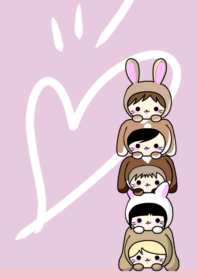 Kana-chan family's rabbits Modified ver