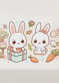 Cute White Bunny 14