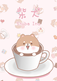 misty cat-Shiba Inu coffee beige pink6