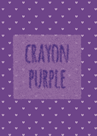 Crayon purple 1 / Heart