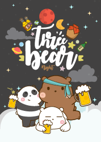 Bear Space Galaxy Night
