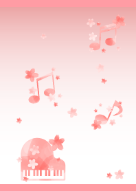 spring music on light pink