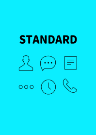 STANDARD - BLACK & FLUORESCENT BLUE