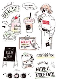 Have A Nice Day Break Time Line Theme Line Store