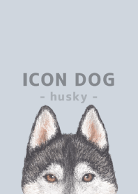 ICON DOG - siberian husky - PASTEL BL/05