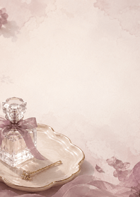 Mauve Ribbon Perfume Tray